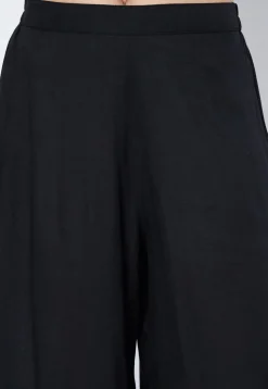 Printed Cotton Palazzo in Black
