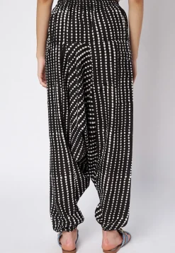 Printed Cotton Pant in Black