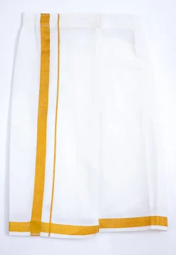 Printed Pure Cotton Kurta Set in Yellow