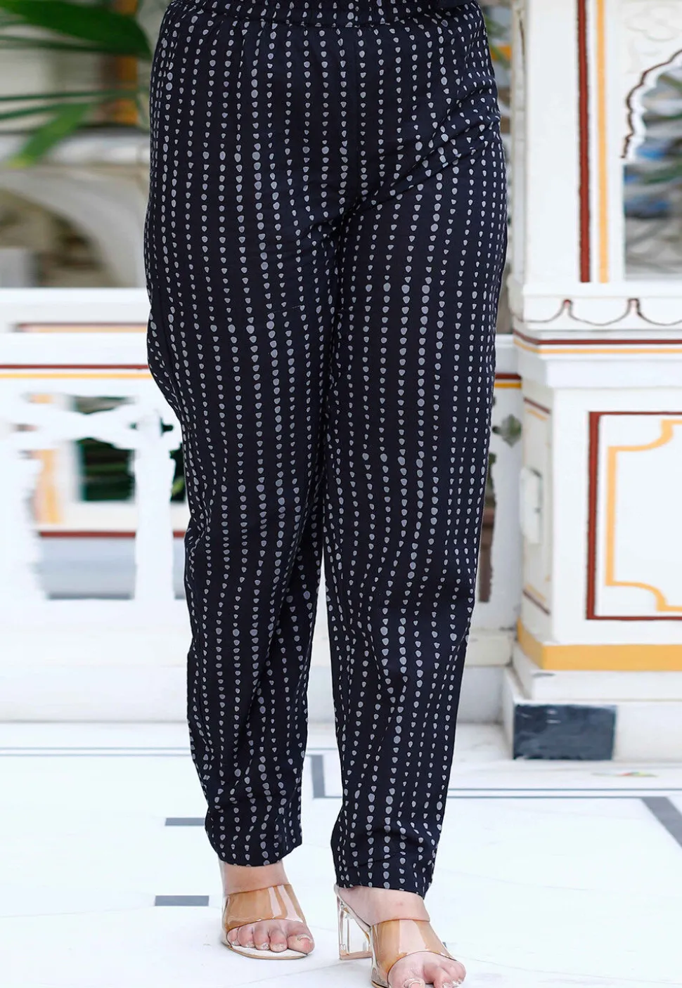 Printed Pure Cotton Pakistani Suit in Black