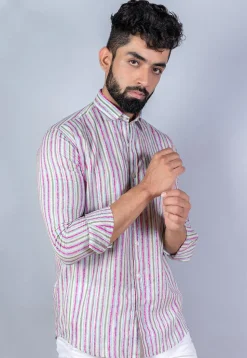 Printed Pure Cotton Shirt in Multicolor