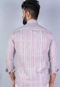 Printed Pure Cotton Shirt in Multicolor