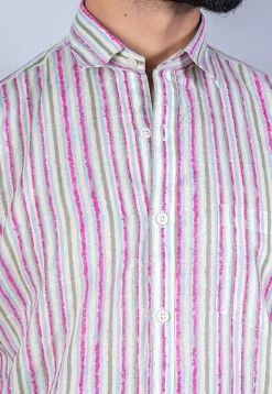 Printed Pure Cotton Shirt in Multicolor