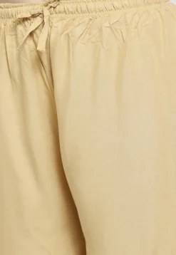 Printed Rayon Palazzo in Beige