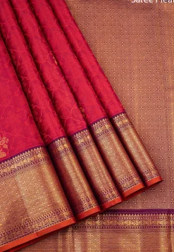 Pure Kanchipuram Silk Handloom Saree in Red