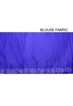 Pure Satin Silk Gharchola Saree in Royal Blue