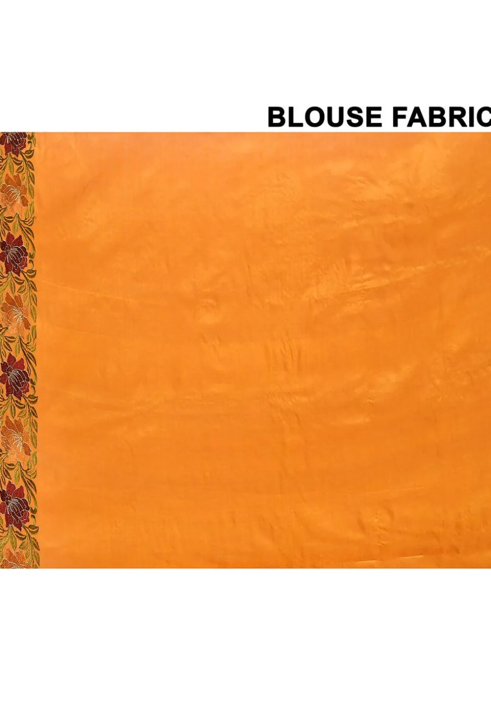 Pure Silk Embroidered Saree in Mustard