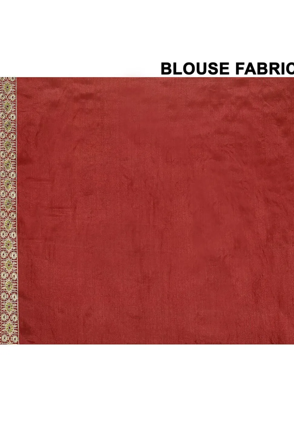 Pure Silk Embroidered Saree in Red