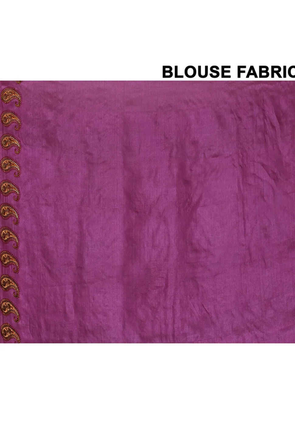 Pure Silk Embroidered Saree in Magenta