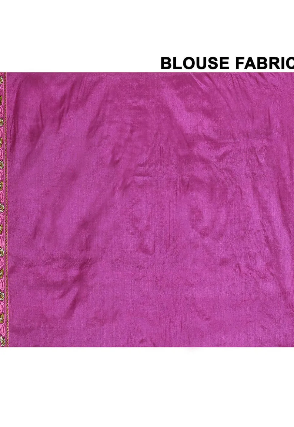 Pure Silk Embroidered Saree in Magenta