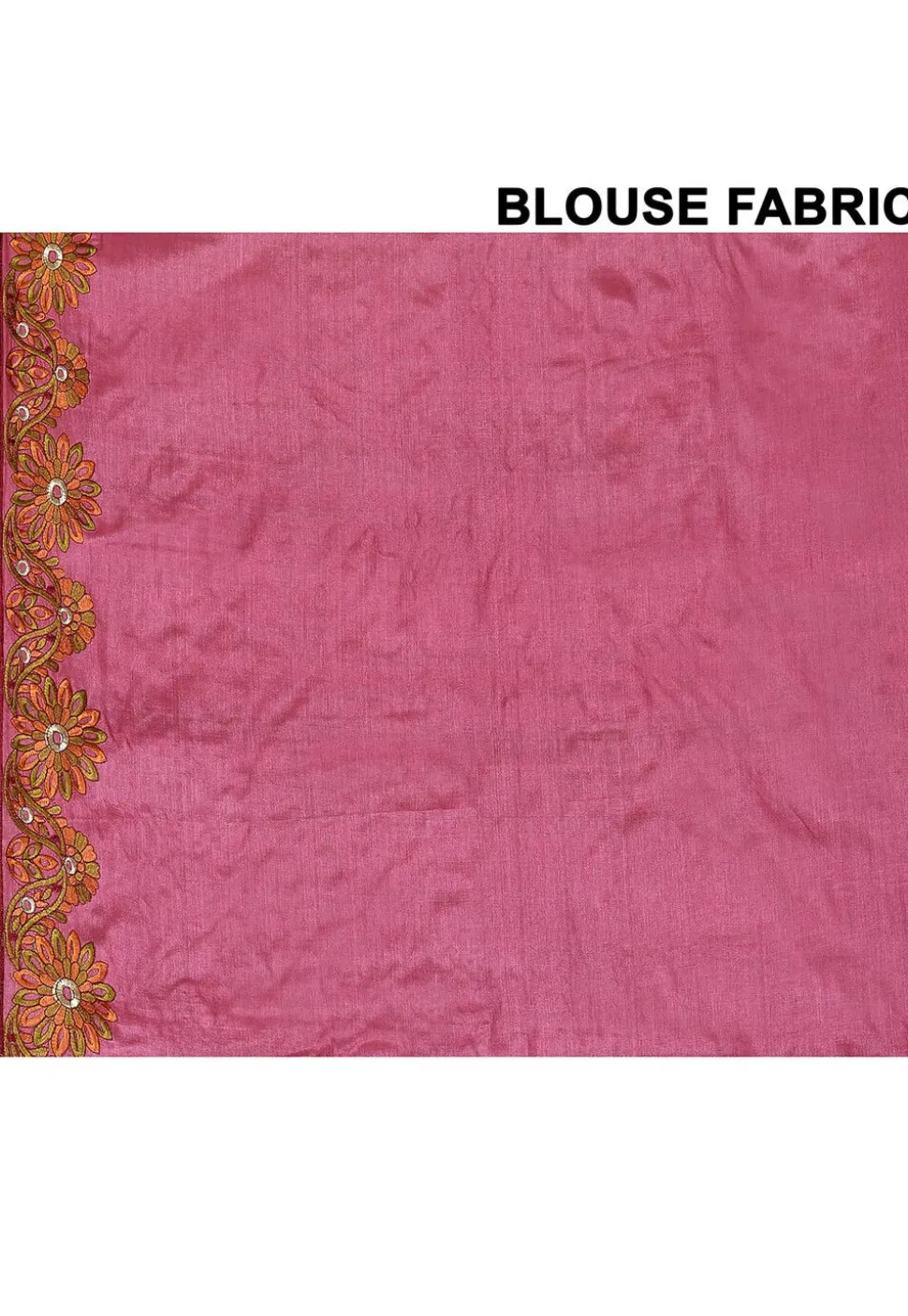Pure Silk Embroidered Saree in Pink