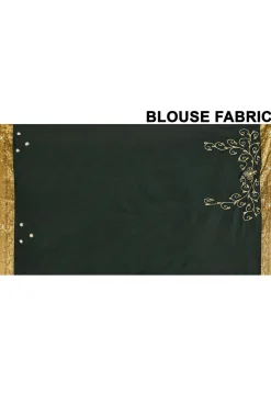 Pure Silk Kanchipuram Saree in Black