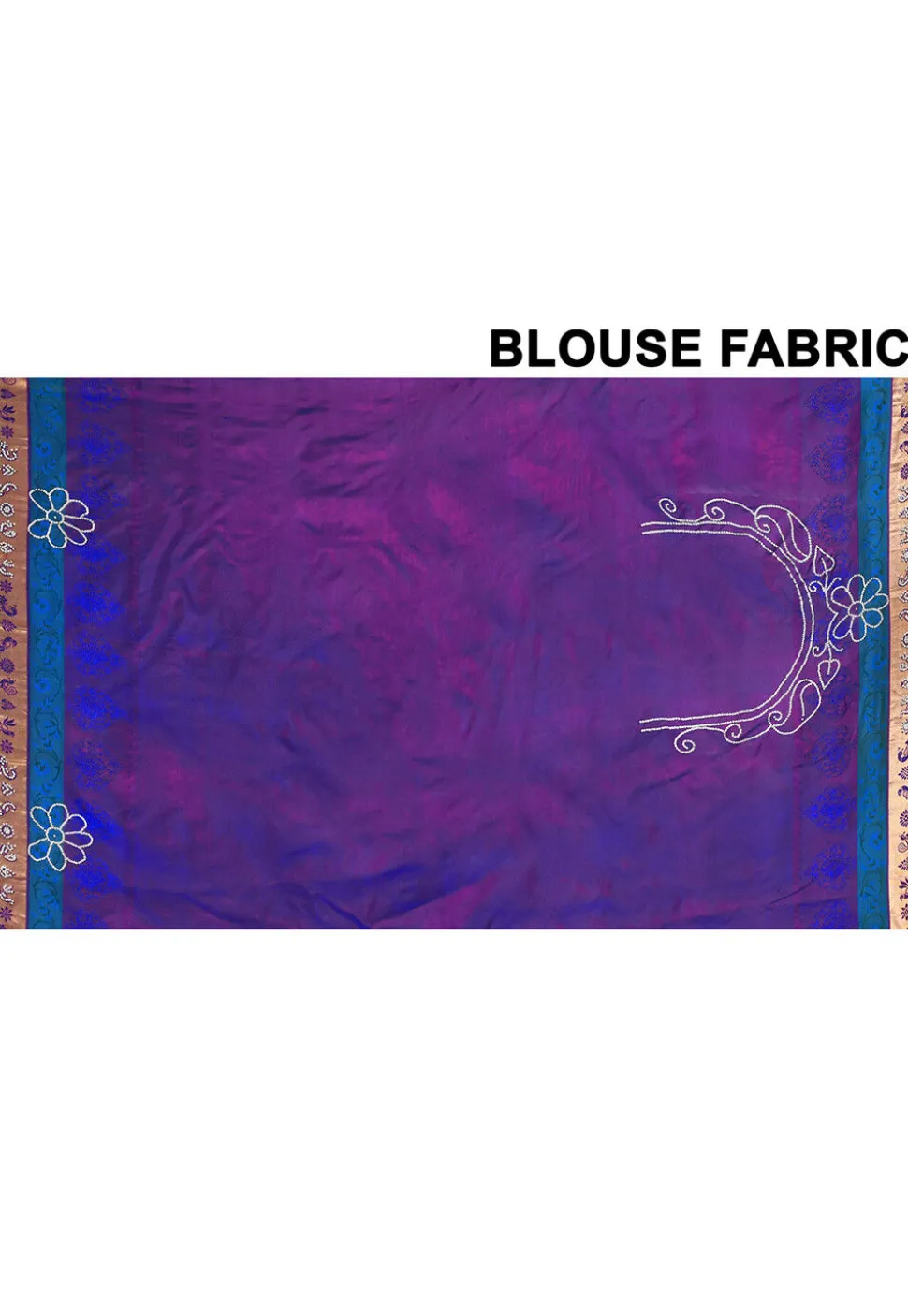 Pure Silk Kanchipuram Saree in Royal Blue