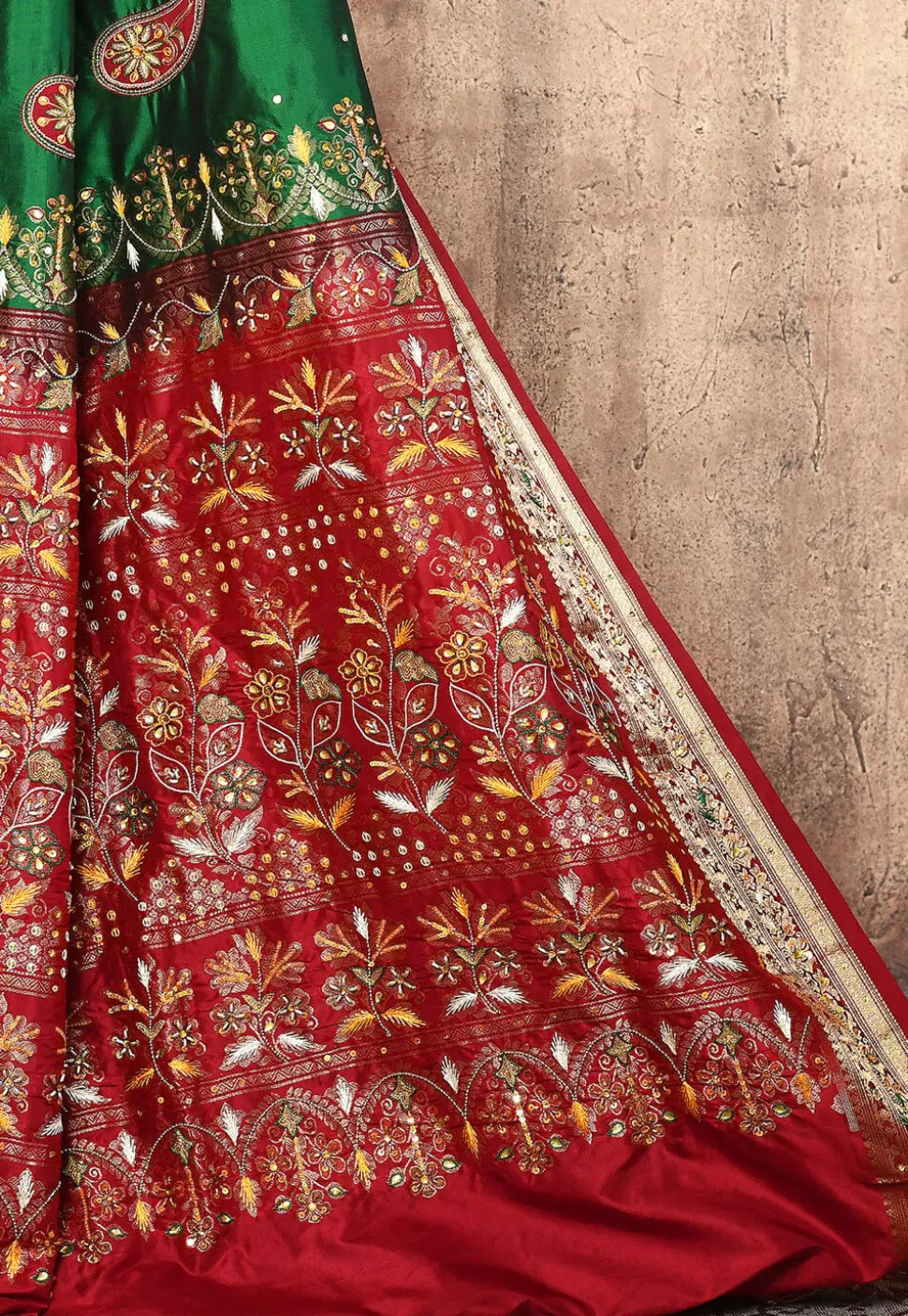 Pure Silk Kanchipuram Saree in Green