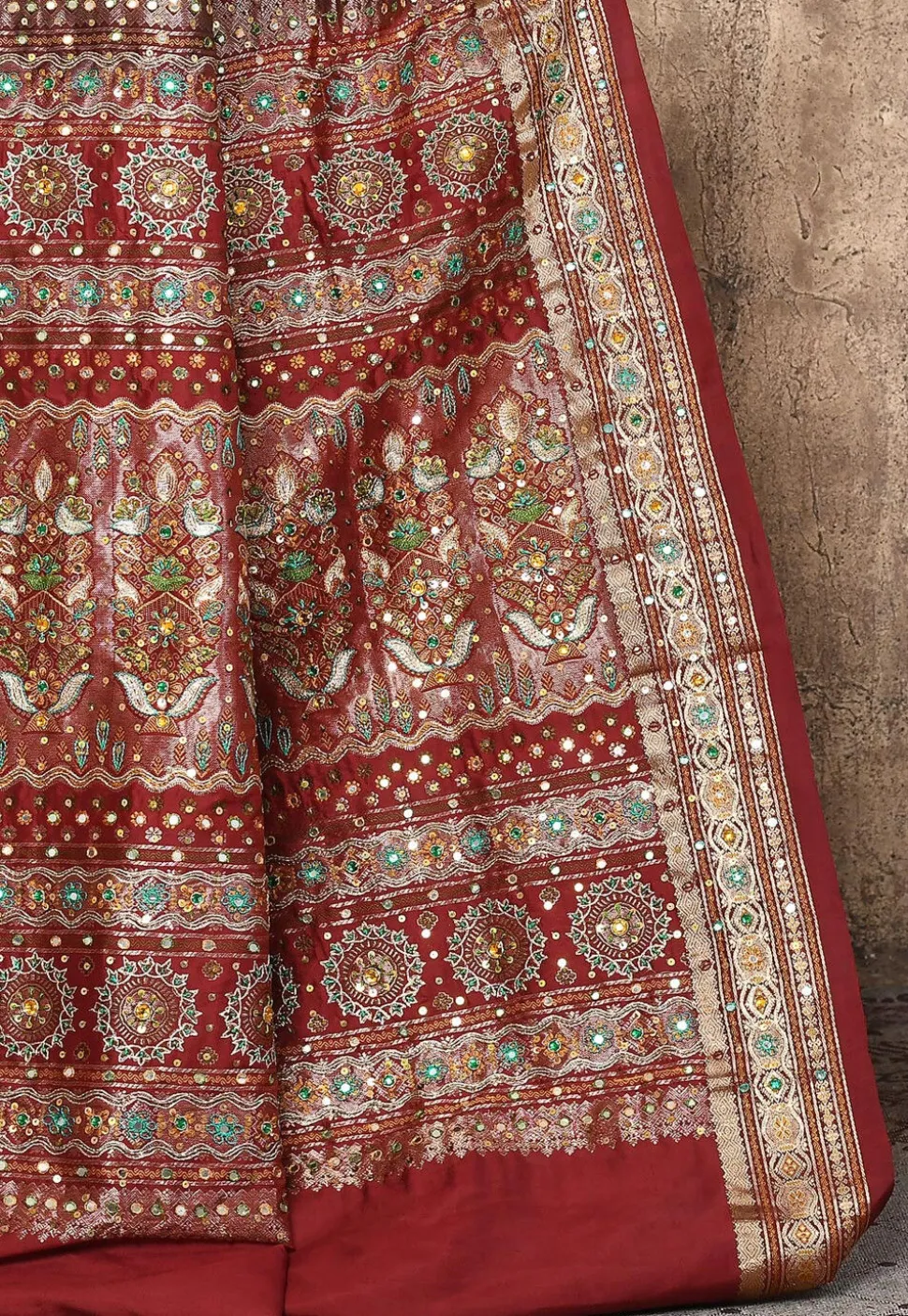 Pure Silk Kanchipuram Saree in Teal Green