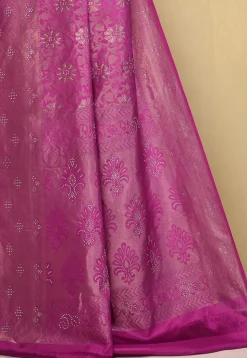 Pure Silk Kanchipuram Saree in Magenta