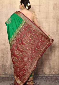 Pure Silk Kanchipuram Saree in Green