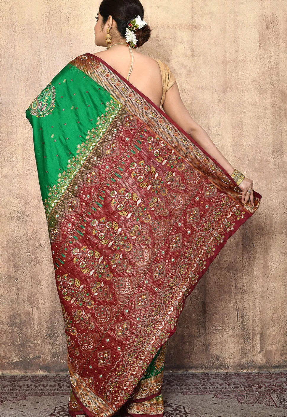 Pure Silk Kanchipuram Saree in Green