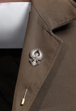 Rising Phoenix Metallic Lapel Pin