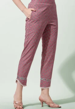 Sanganeri Printed Pure Cotton Pakistani Suit in Light Pink