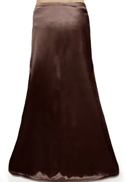 Satin Petticoat in Dark Brown