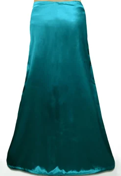 Satin Petticoat in Teal Blue