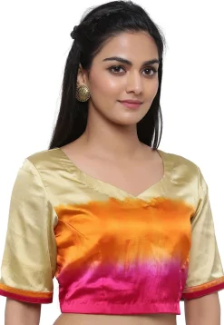 Shaded Satin Blouse in Multicolor