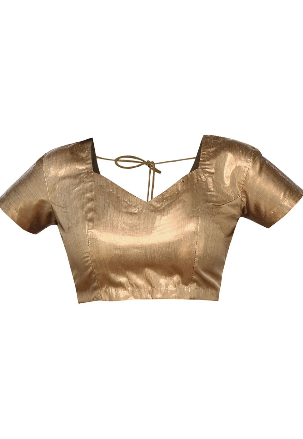 Shimmer Art Silk Blouse in Copper