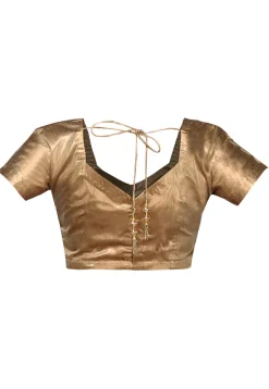 Shimmer Art Silk Blouse in Copper