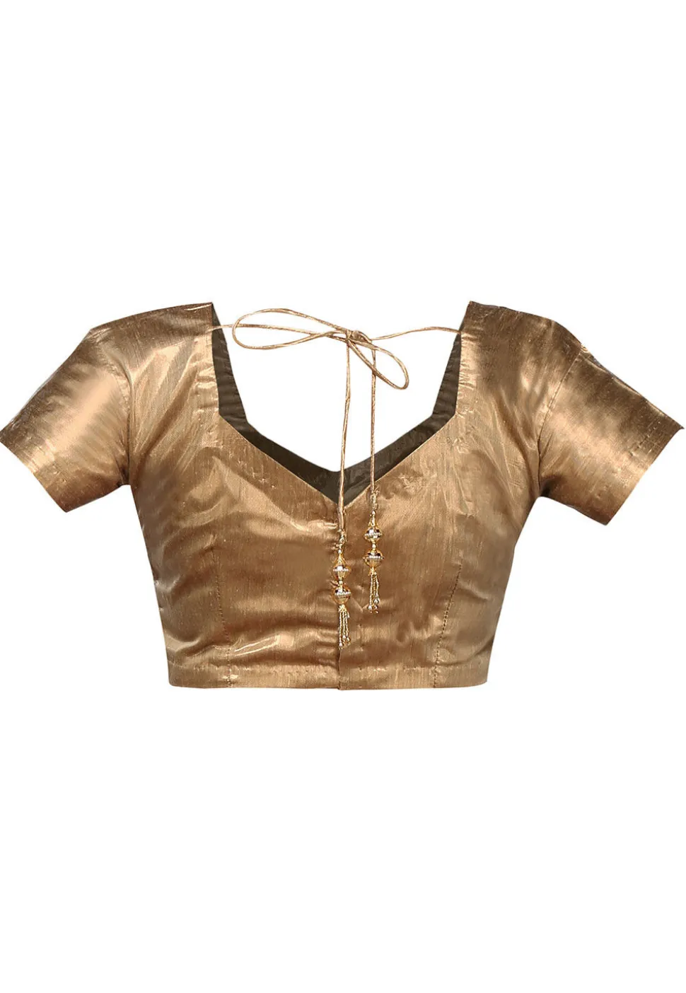 Shimmer Art Silk Blouse in Copper