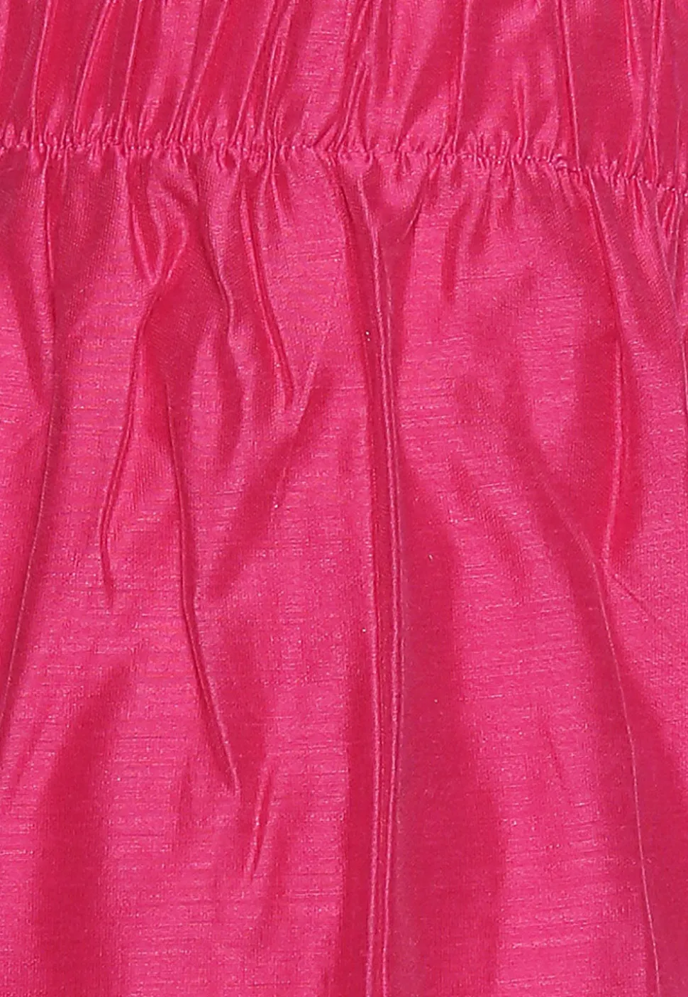 Solid Color Art Silk Pant in Fuchsia