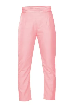 Solid Color Art Silk Pant in Baby Pink