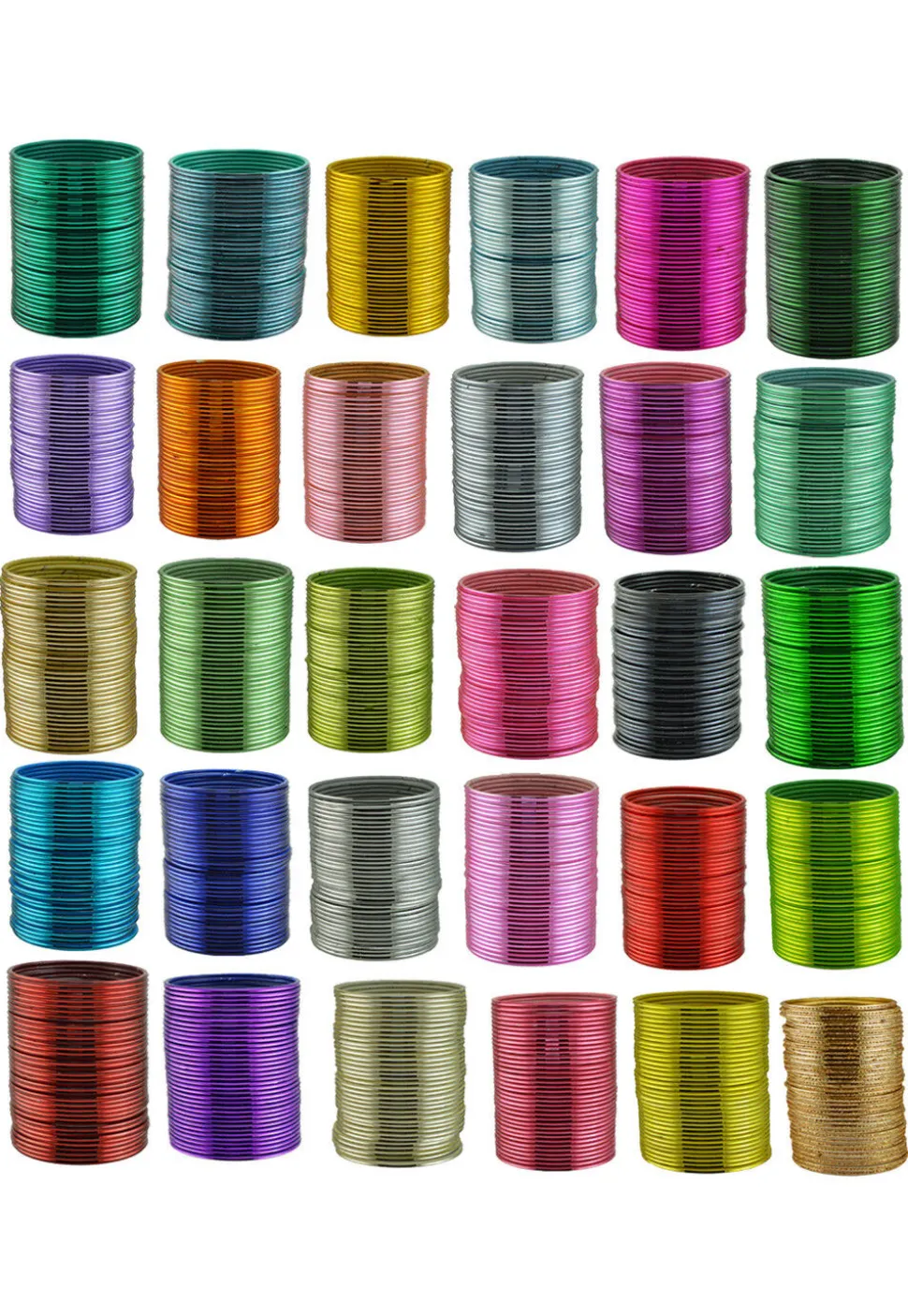 Solid Color Bangle Set