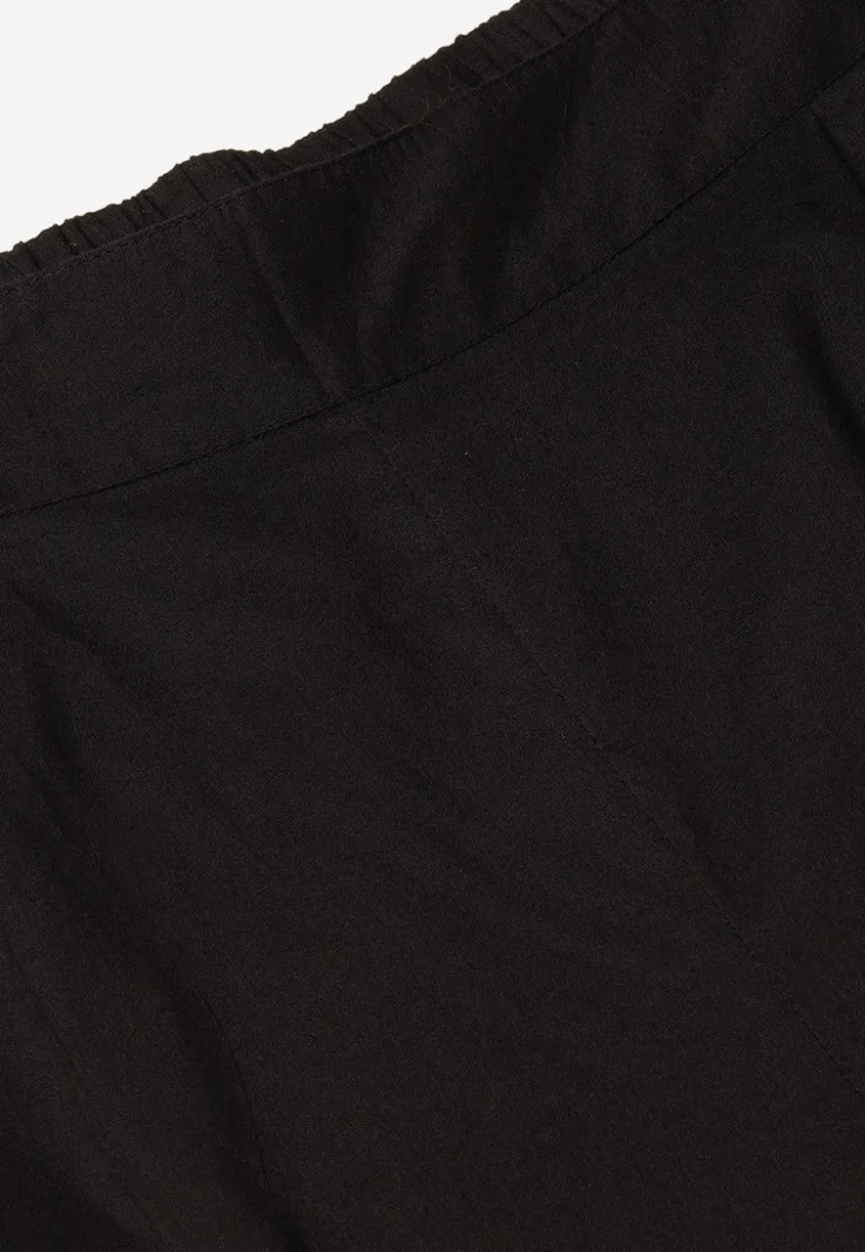 Solid Color Cotton Cambric Pant in Black