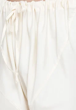 Solid Color Cotton Churidar in Off White