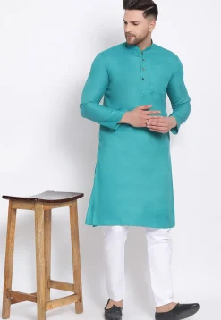 Solid Color Cotton Churidar in White