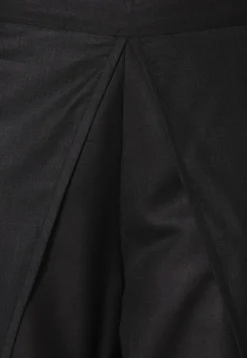 Solid Color Cotton Dhoti in Black