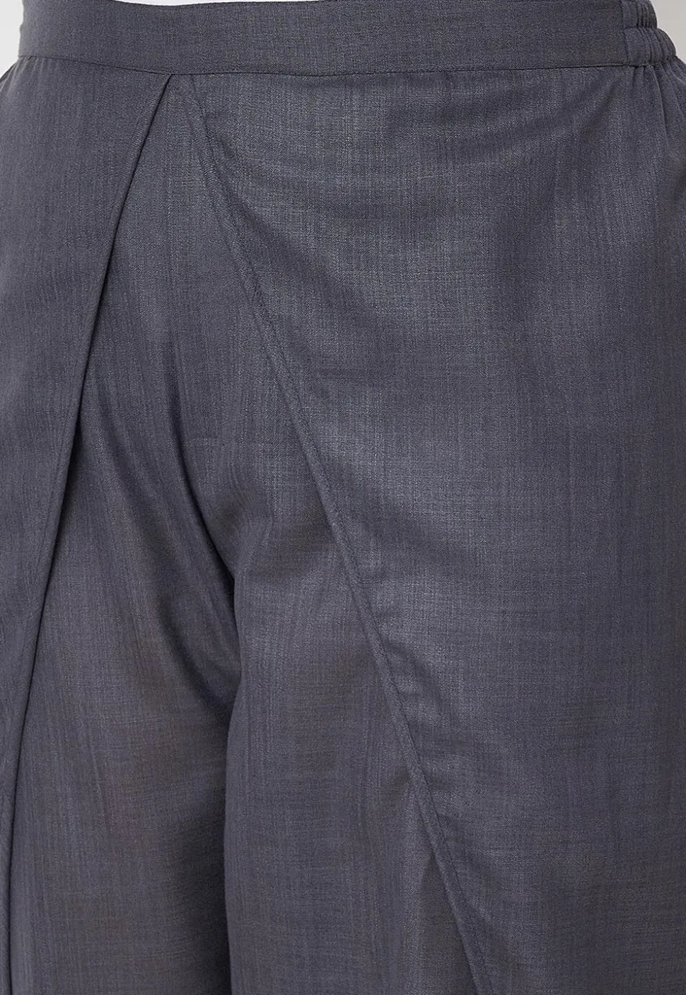 Solid Color Cotton Flex Dhoti Pant in Grey