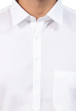 Solid Color Cotton Kurta Set in White