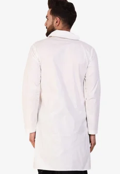 Solid Color Cotton Kurta in Off White