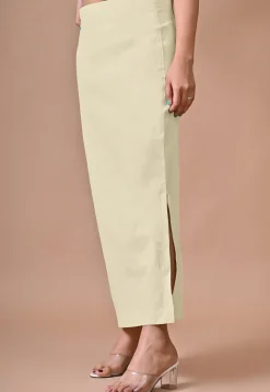 Solid Color Cotton Lycra Shapewear in Cream