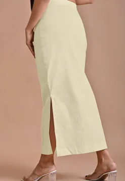 Solid Color Cotton Lycra Shapewear in Cream