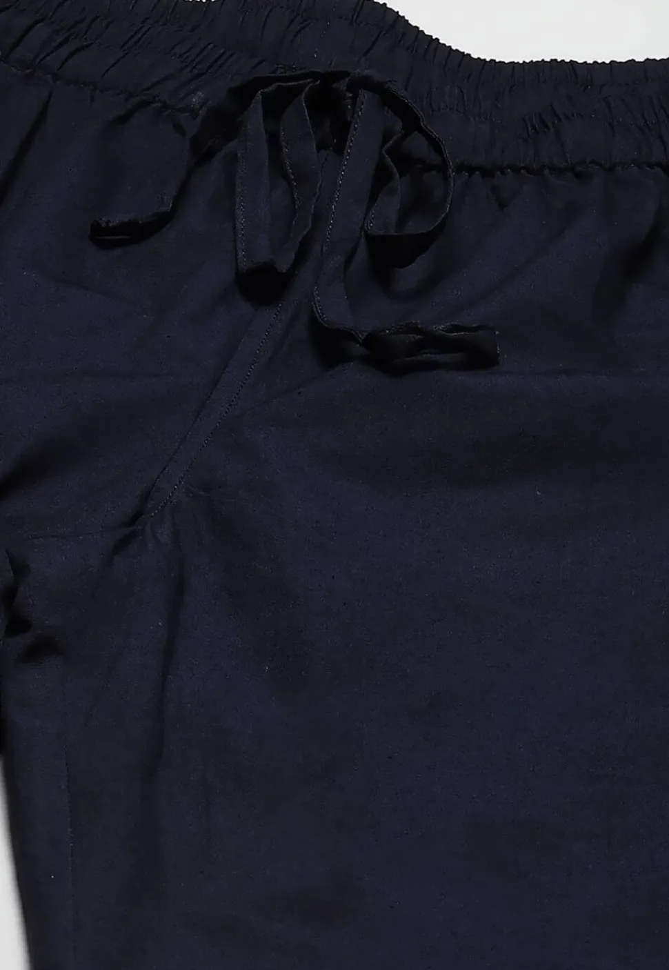 Solid Color Cotton Pajama in Navy Blue