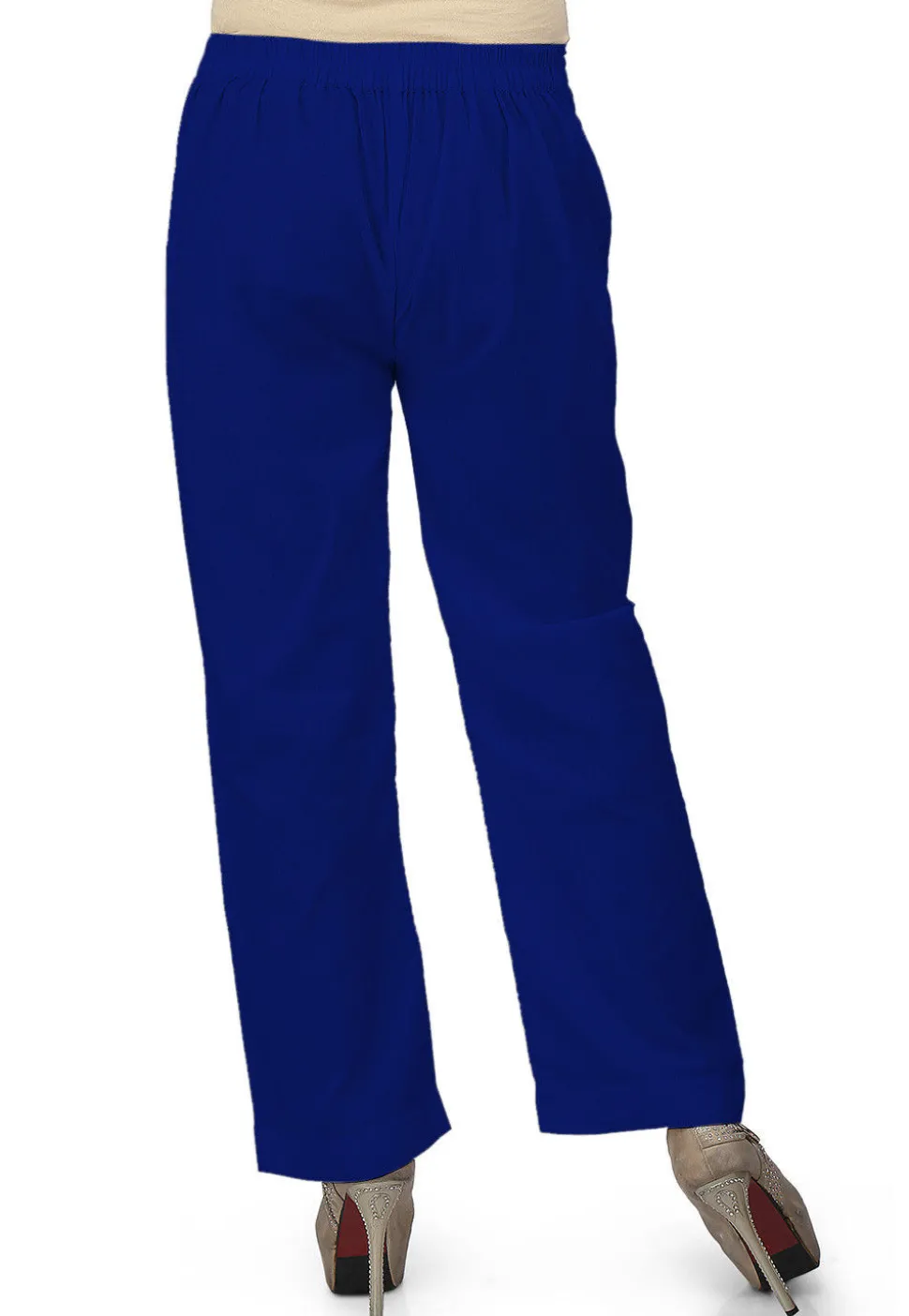Solid Color Cotton Pant in Royal Blue