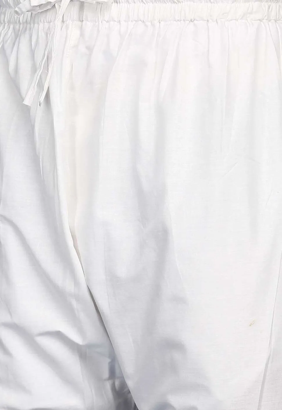 Solid Color Cotton Pant in Off White
