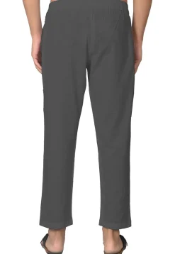 Solid Color Cotton Pant in Grey