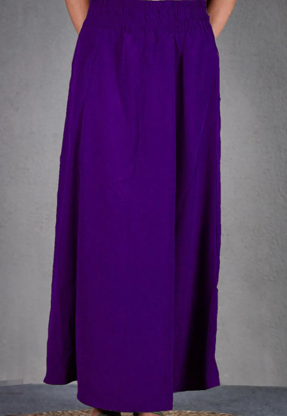 Solid Color Cotton Petticoat in Violet