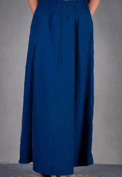 Solid Color Cotton Petticoat in Blue