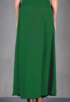 Solid Color Cotton Petticoat in Green