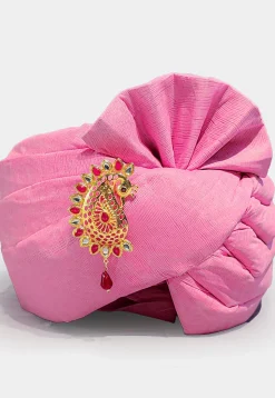 Solid Color Cotton Turban in Pink